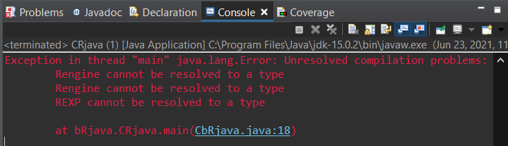 using R code in Java Eclipse with rJava