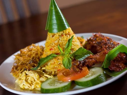 indonesian food recipes  Nasi  Kuning  Yellow Rice 