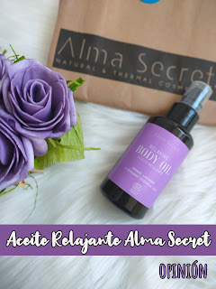 Aceite de RELAJANTE naranja, lavanda y bergamota de Alma Secret.