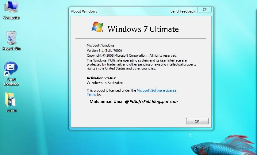 Download Free Download Windows 7 Ultimate 32 Bit Number ...