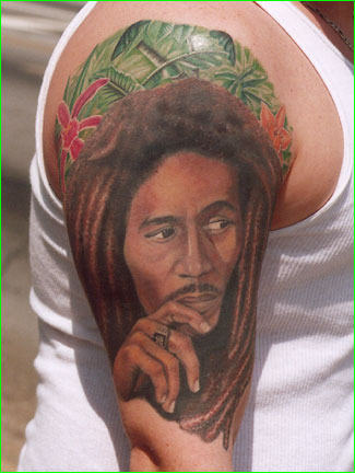 tatuagem Bob MArley Pensando Tattoo Pank