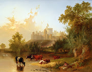 Henry John Boddington: Cattle Watering in the Shadow of Windsor Castle (ca. (henry john boddington cattle watering in the shadow of windsor castle)