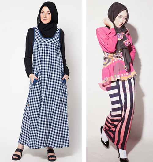 contoh model baju gamis santai