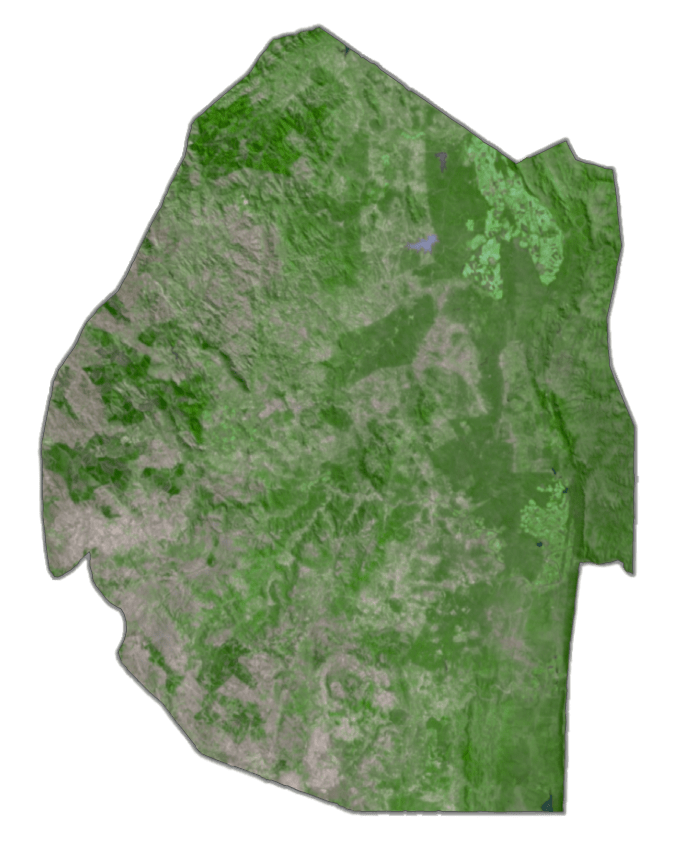 Eswatini Relief Map