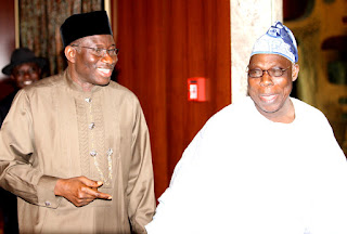 Obasanjo and Goodluck Jonathan in kenya