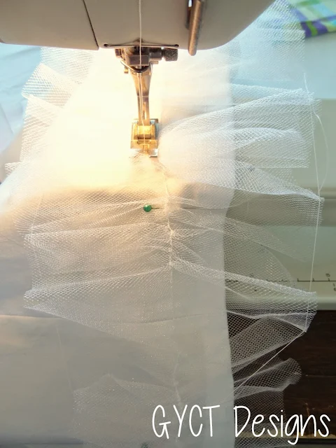 how to sew tulle