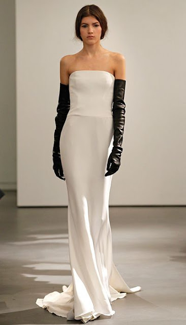 opera gloves, leather gloves, Vera Wang