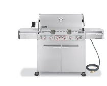 Weber 2880001 Summit S-670 Grill, Natural Gas, Stainless Steel<br />