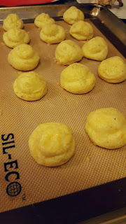 gougeres on Silpat