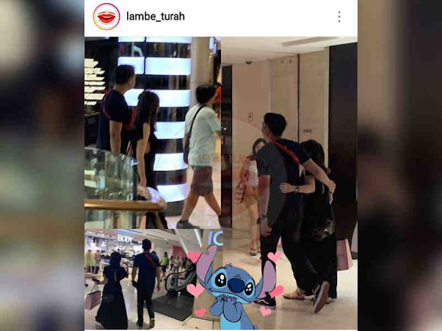 Gisella Anastasia dan Wijaya Saputra Rangkulan di Mall Singapura