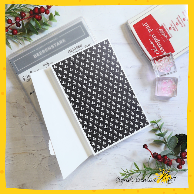 beerenstark, stampin up stempelset, fun fold card