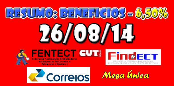 26/8/14 - Reunião: Benefícios - 6,50%