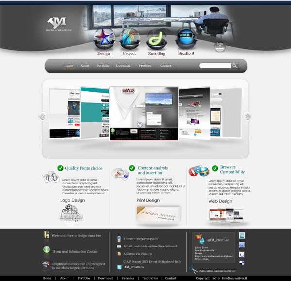 Free Editable PSD Website Template