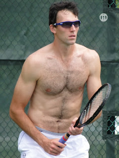 Ivo Karlovic Shirtless  at Cincinnati Open 2009