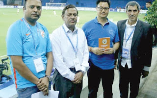 Sports Minister Kiren Rijiju launches AIFF Golden Baby Leagues handbook