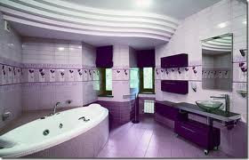 Modern Purple Bathroom Design