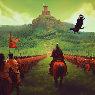 Fist Coltaine (Malazan Book of the Fallen) visits Casterly Rock (A Song of Ice and Fire) on horseback with the Chain of Dogs