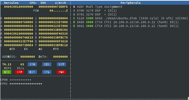 Supratim Sanyal's Blog: IBM S/390 Hercules Emulator Consoler running ubuntu linux on OpenSUSE tumbleweed on oracle virtual box in SANYALnet Labs