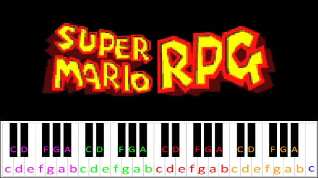 Sad Song (Super Mario RPG) Piano / Keyboard Easy Letter Notes for Beginners