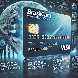 Solicite agora o seu BrasilCard Visa! Aceito em todo o mundo, com aumento automático de limite e vantagens exclusivas. Peça já o seu e aproveite os benefícios!