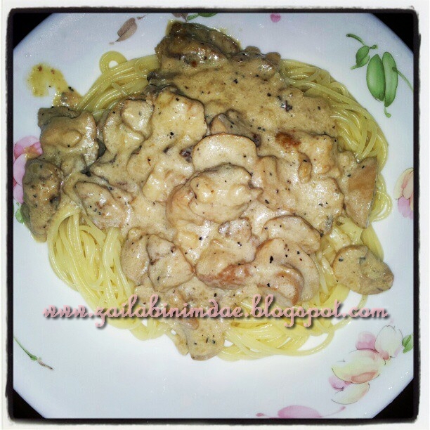 Diari Mekla Seorang WAHM: Resepi Mudah Chicken Carbonara 