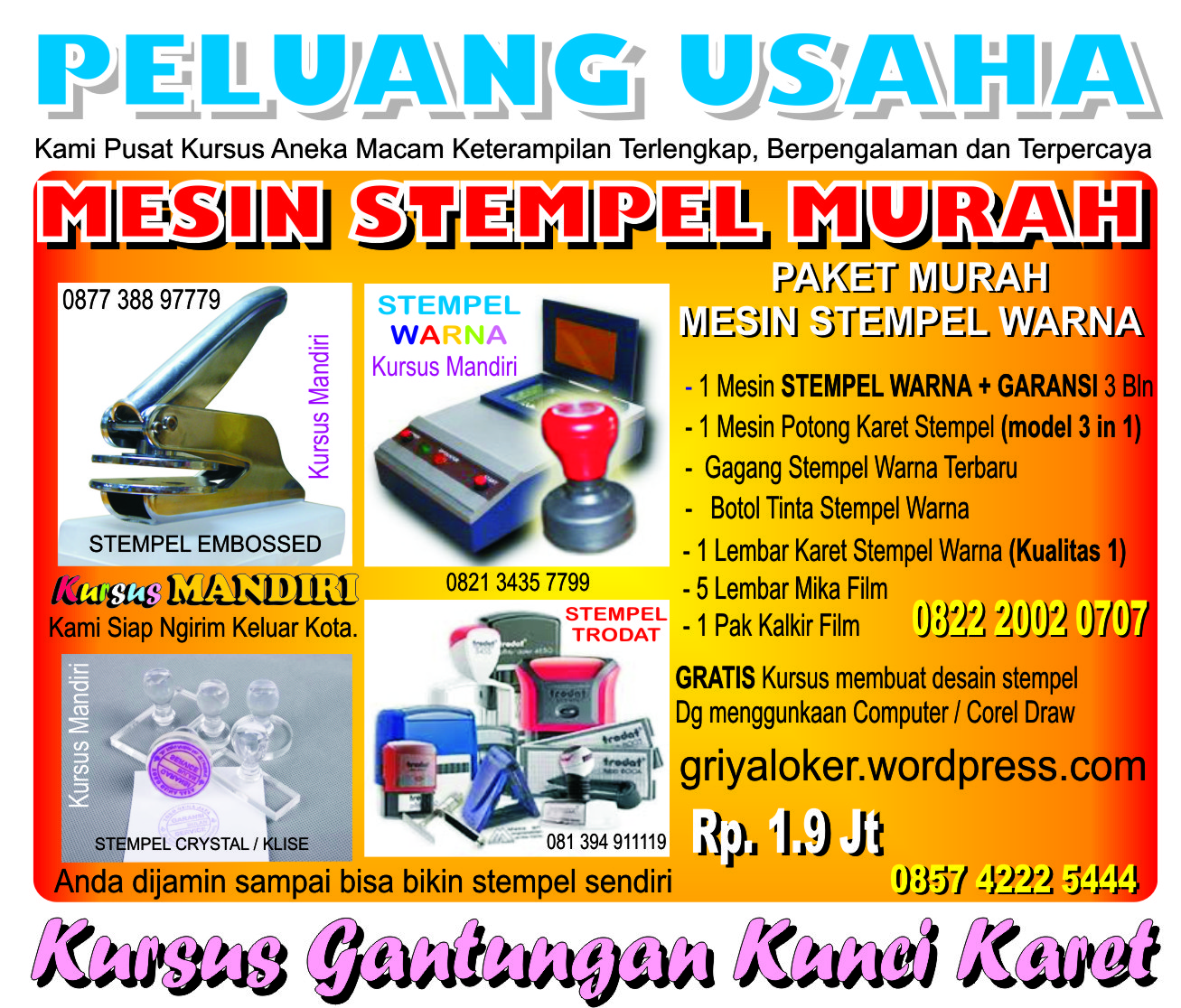 Percetakan, Sablon, Sparasi, Digital Printing, dll: http