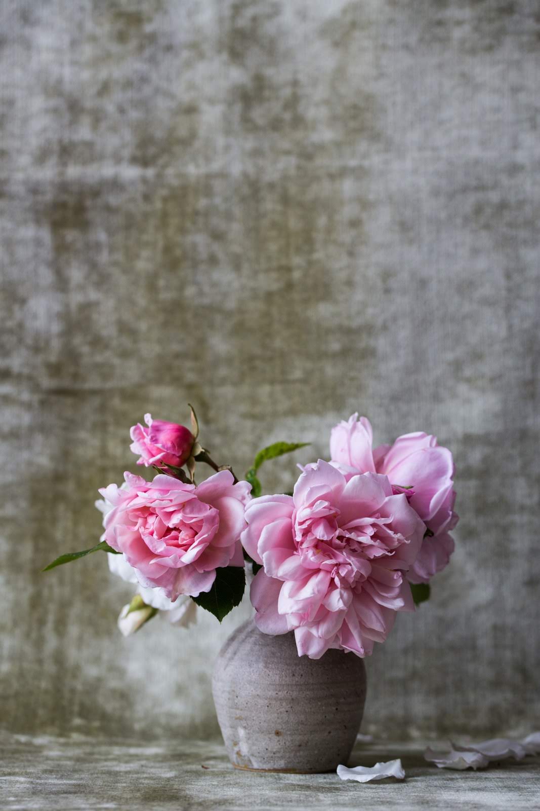 Pink Flowers on Gray Ceramic Vase | Photo by Alexandra Seinet via Unsplash