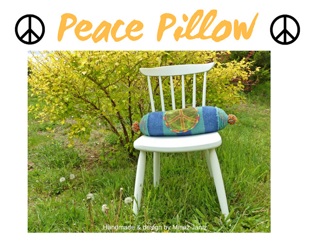 Peace Pillow handmade & design by Minaz Jantz