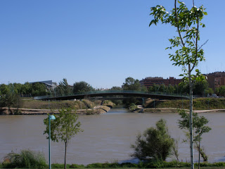 puente àsrela desembocadira Huerva Zaragoza