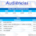 Audiências- Terça-feira, 20 de janeiro de 2015