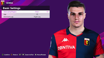 PES 2020 Faces Andrea Favilli by Rachmad ABs