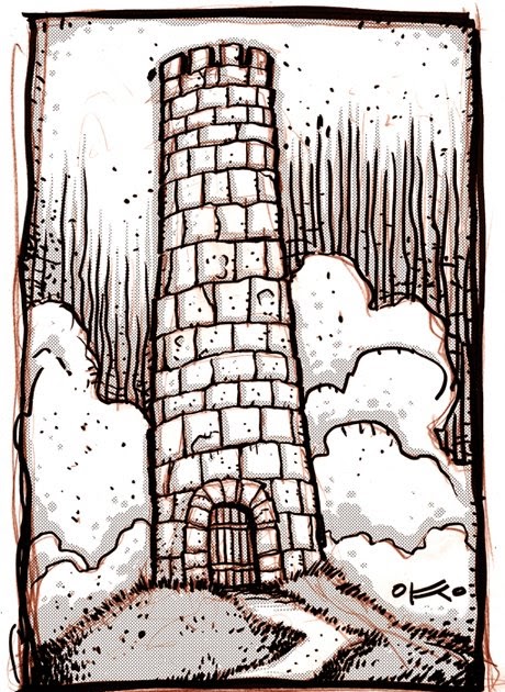 Kennon's Art Blog: Tower sketch