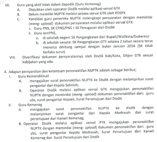 Syarat Pembuatan Penerbitan NUPTK Guru Madrasah Kemenag