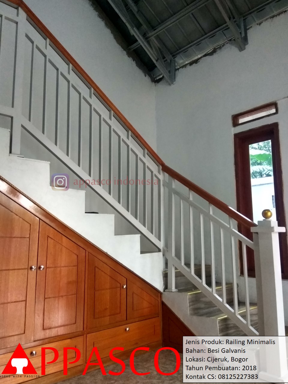 Railing Tangga Besi Minimalis di Cijeruk Bogor Jual 