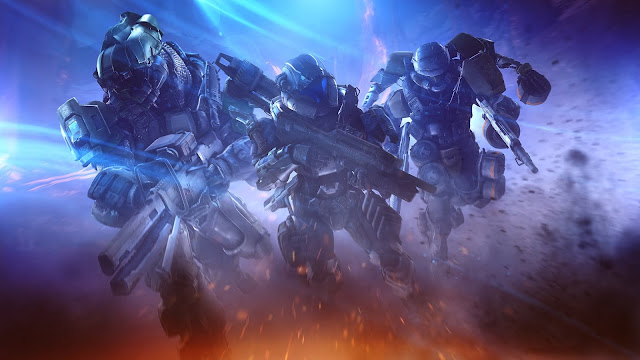 Halo Spartan Fireteam Flare Desktop Wallpaper