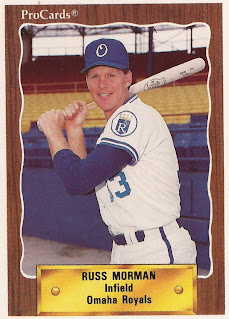 Russ Morman 1990 Omaha Royals card