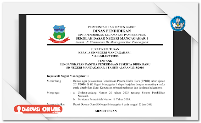 Aplikasi Administrasi Surat Kepala Sekolah Lengkap Terbaru 2016