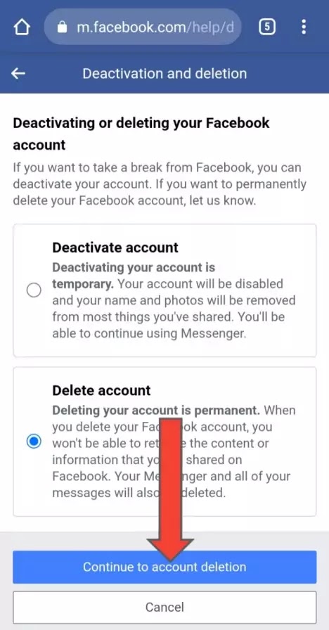 facebook permanently delete kaise kare?