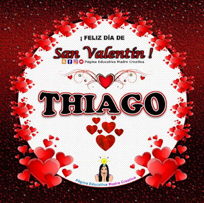 Feliz Día de San Valentín - Nombre Thiago