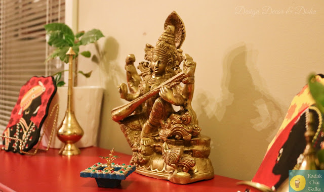 Brass Saraswati Statue