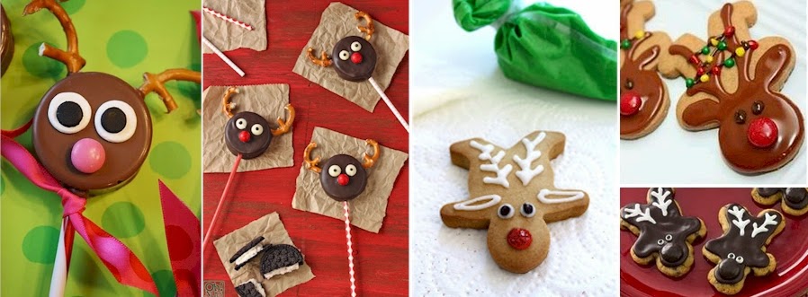 The Handcrafted Christmas: Reindeer Cookies - Think Upside ...