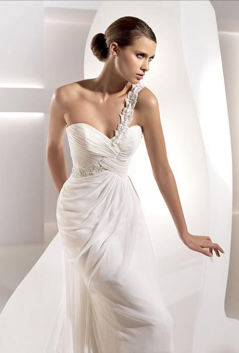 One Shoulder Wedding Dresses 2012