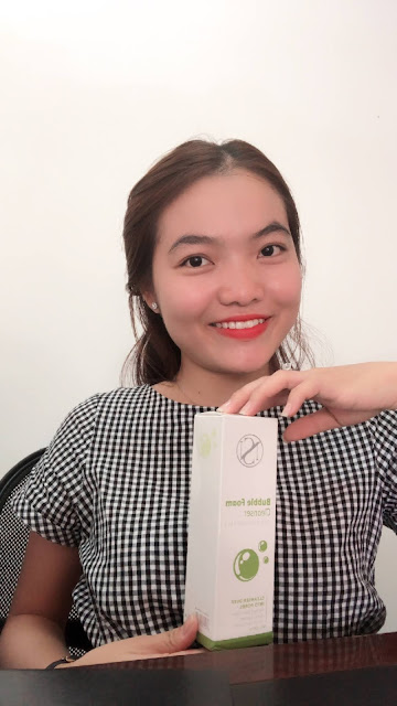 260k - Sữa rửa mặt Bubble Foam Cleanser 3 trong 1 - Hoài Thương Organic