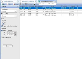 Cara Mencatat Penerimaan Penjualan Melalui Giro Mundur atau Cek di Accurate part 2