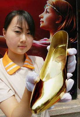 pure gold shoes