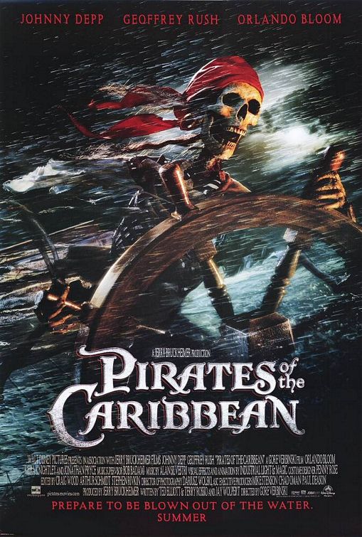 Pirates Caribbean movie poster