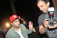 Ranbir with girlfriend Katrina Kaif at Wolf of Wall Street screening