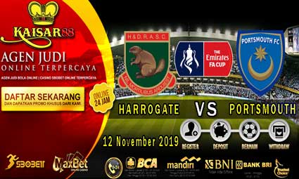 PREDIKSI BOLA TERPERCAYA HARROGATE RAILWAY VS PORTSMOUTH 12 NOVEMBER 2019