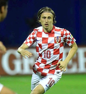 Luka Modric playing for Croatia