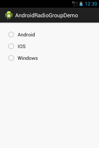 android radio button